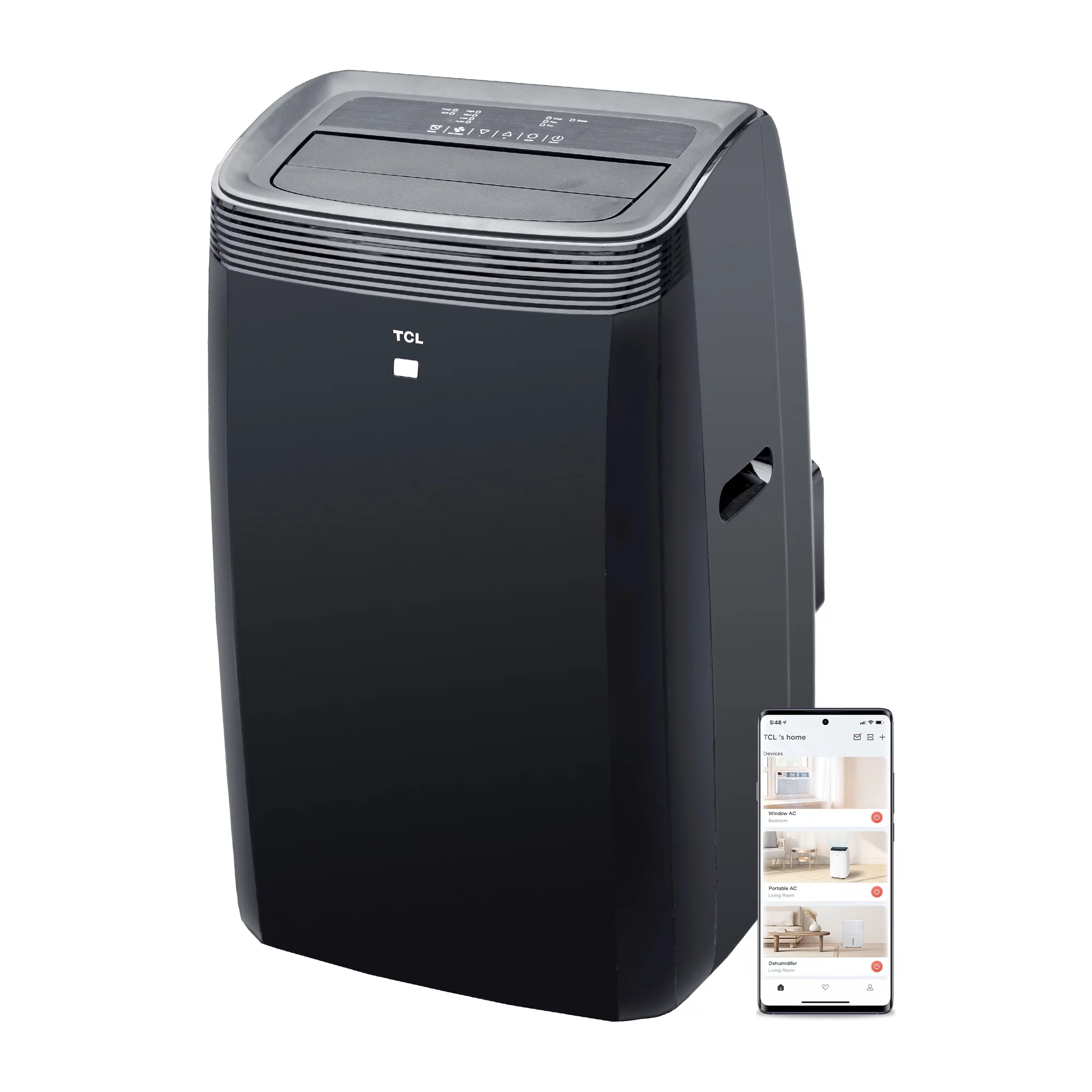 TCL 10,000 BTU Smart Portable Air Conditioner, Black, W10P95-B - Cheap Fitting