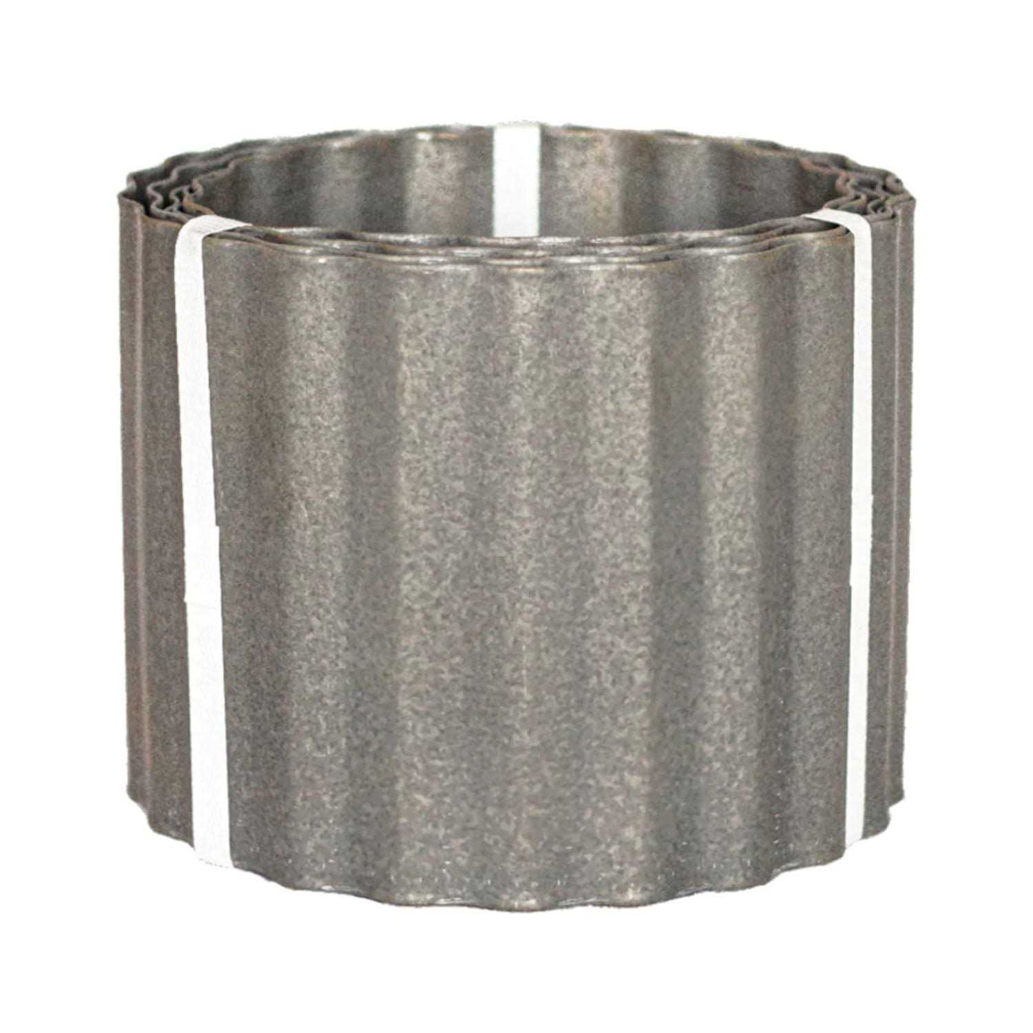 Dakota Tin Corrugated Garden Edging - Cheap Fitting