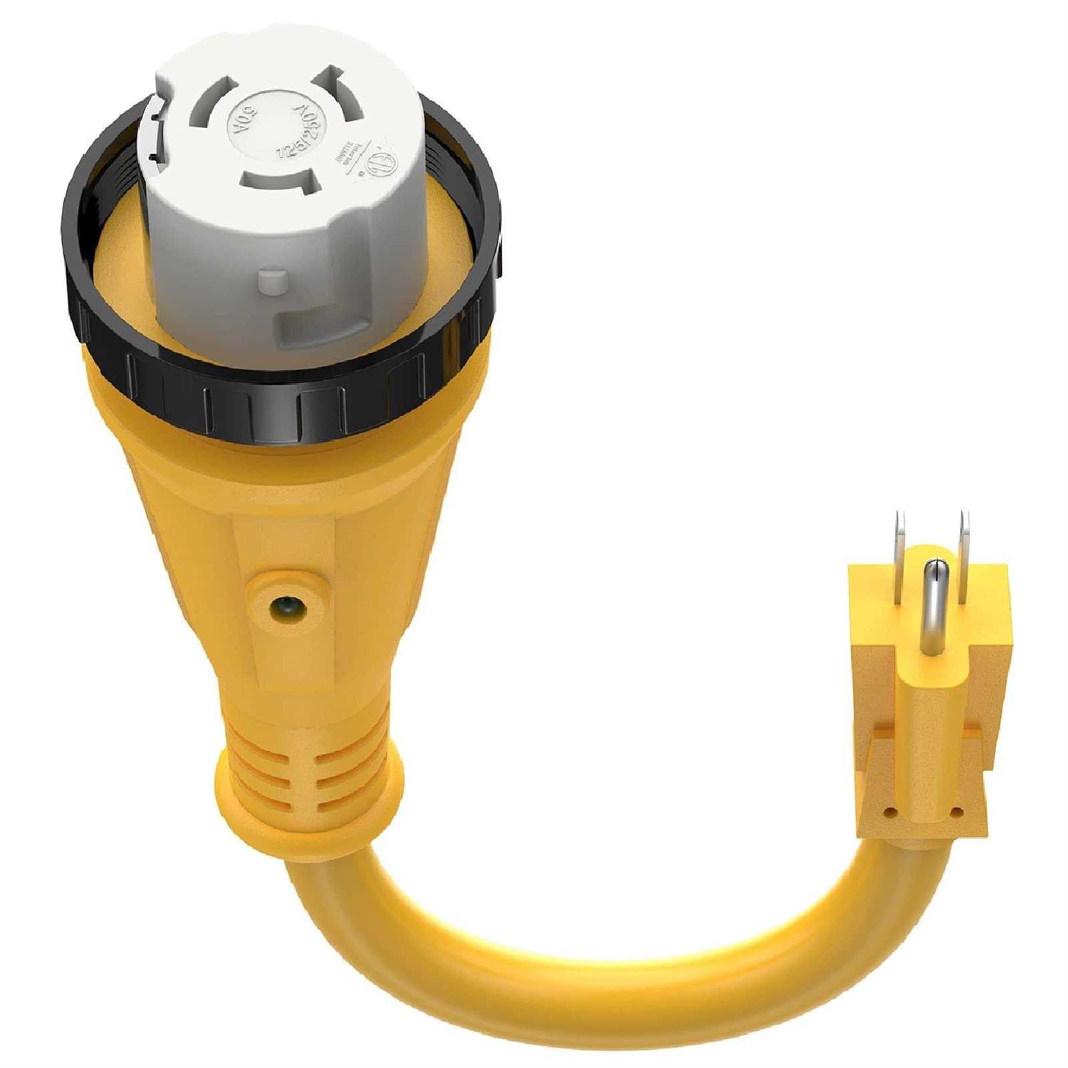 Kohree 50 Amp to 15 Amp 110V RV Adapter Plug 15 Amp Male to 50 Amp Female RV Power Adapter Cord 12 - Cheap Fitting