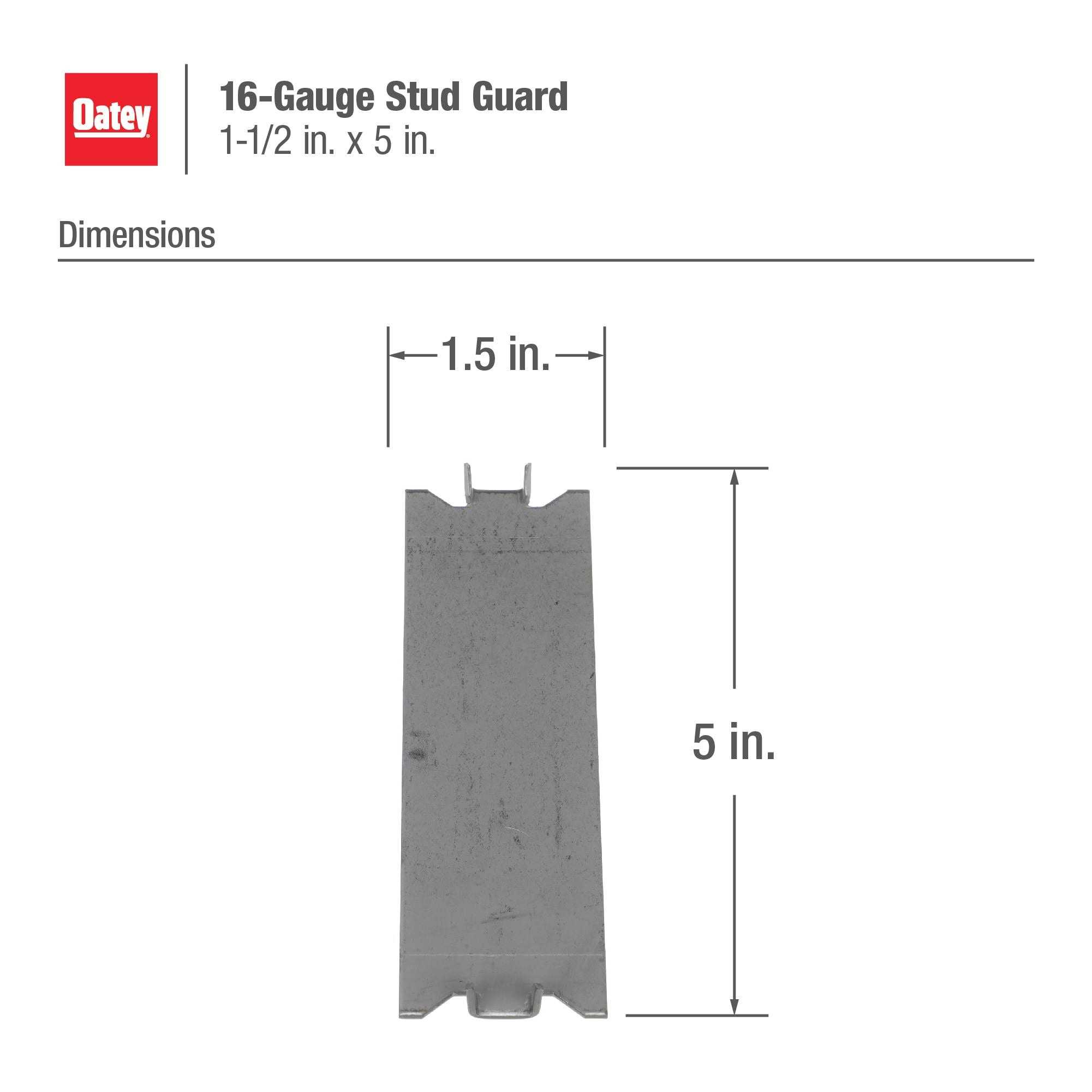Oatey Self Nailing Stud Guard 16 Gauge - Cheap Fitting