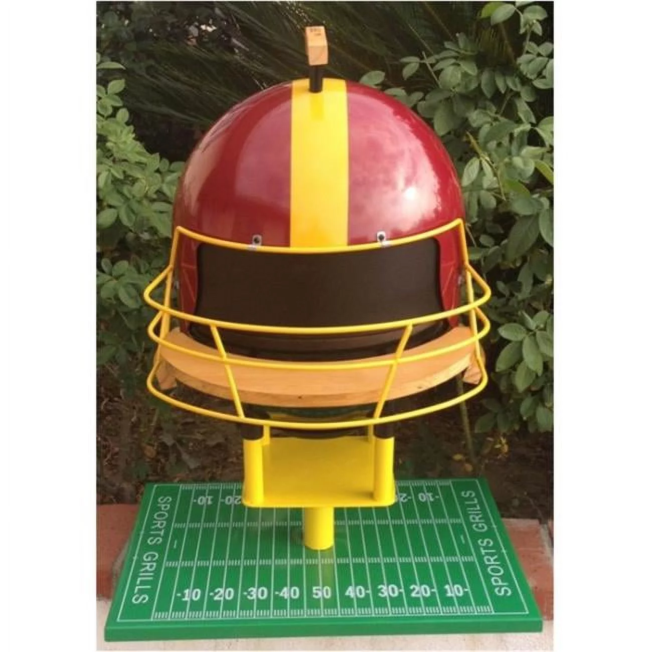 Sports Grills Touch Down 3000 Portable Charcoal BBQ- Maroon & Yellow - Cheap Fitting