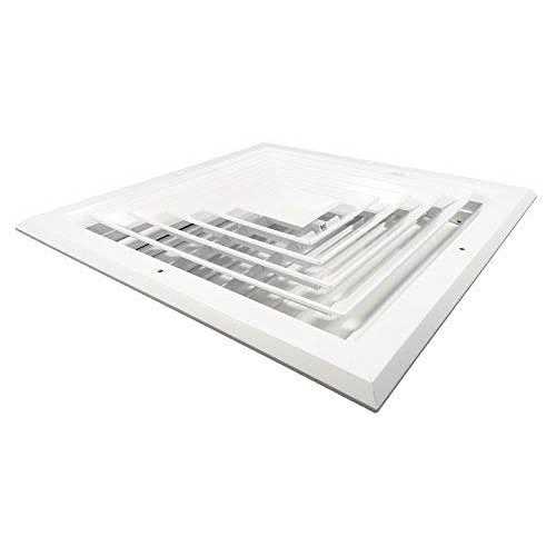 Hart & Cooley 050718 12 x 12 White Ceiling Diffuser - Cheap Fitting