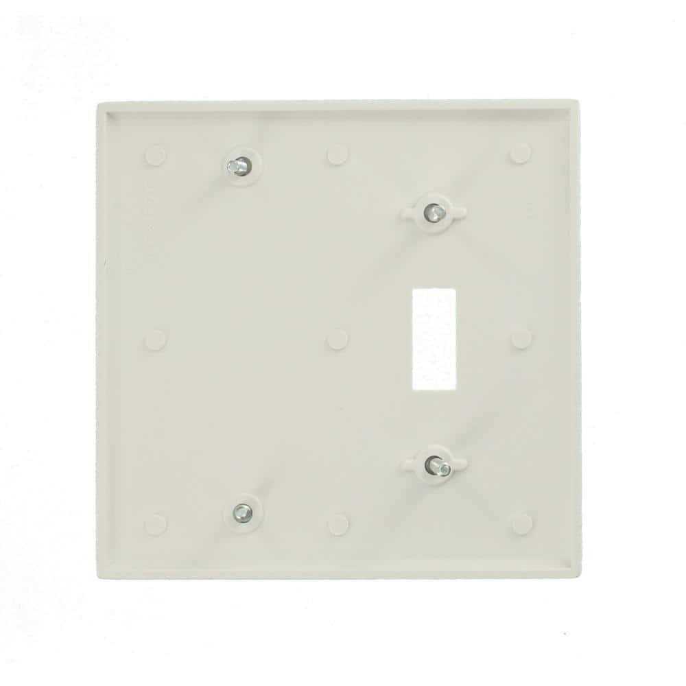 Leviton White 2-Gang 1-Toggle/1-Blank Wall Plate 88006 - Cheap Fitting