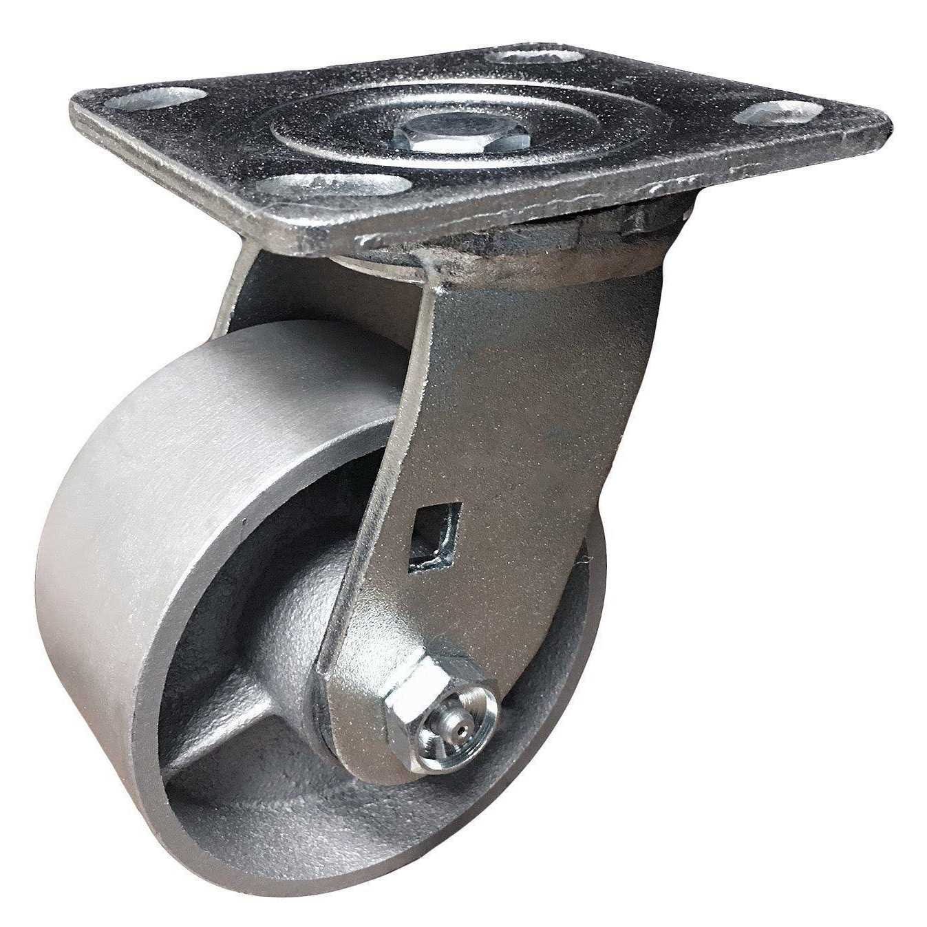 CasterHQ 4 Heavy Duty Swivel Caster 4 Semi Steel Cast Iron Wheel STL-4M7 - Cheap Fitting