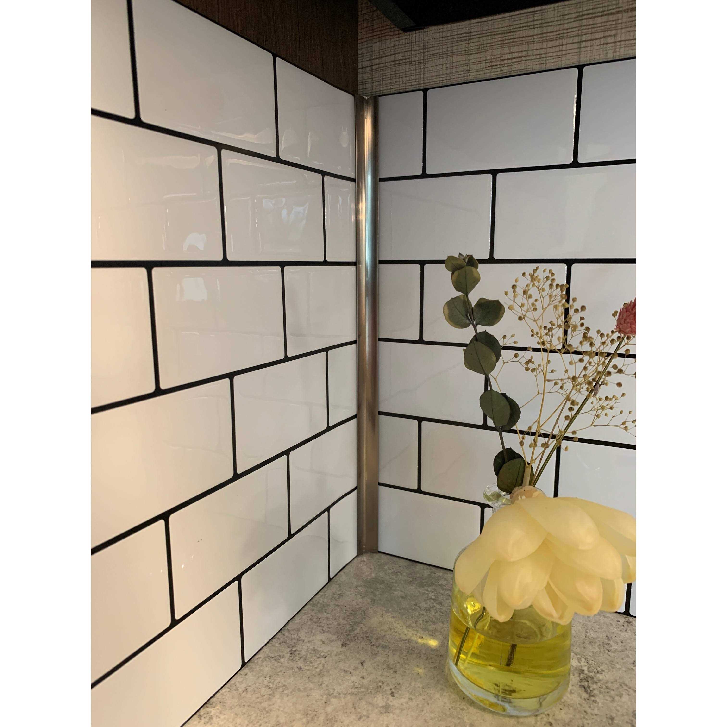 Art3d Peel and Stick Backsplash Subway Tiles - Cheap Fitting