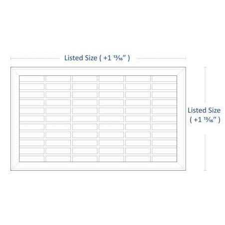 Truaire 12 in. x 30 in. Heavy Duty Floor Return Air Grille - Cheap Fitting