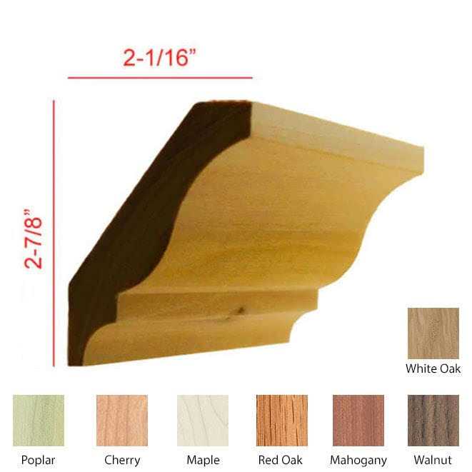 5H x 42W x 2D Corner Molding NewMouldings Finish - Cheap Fitting