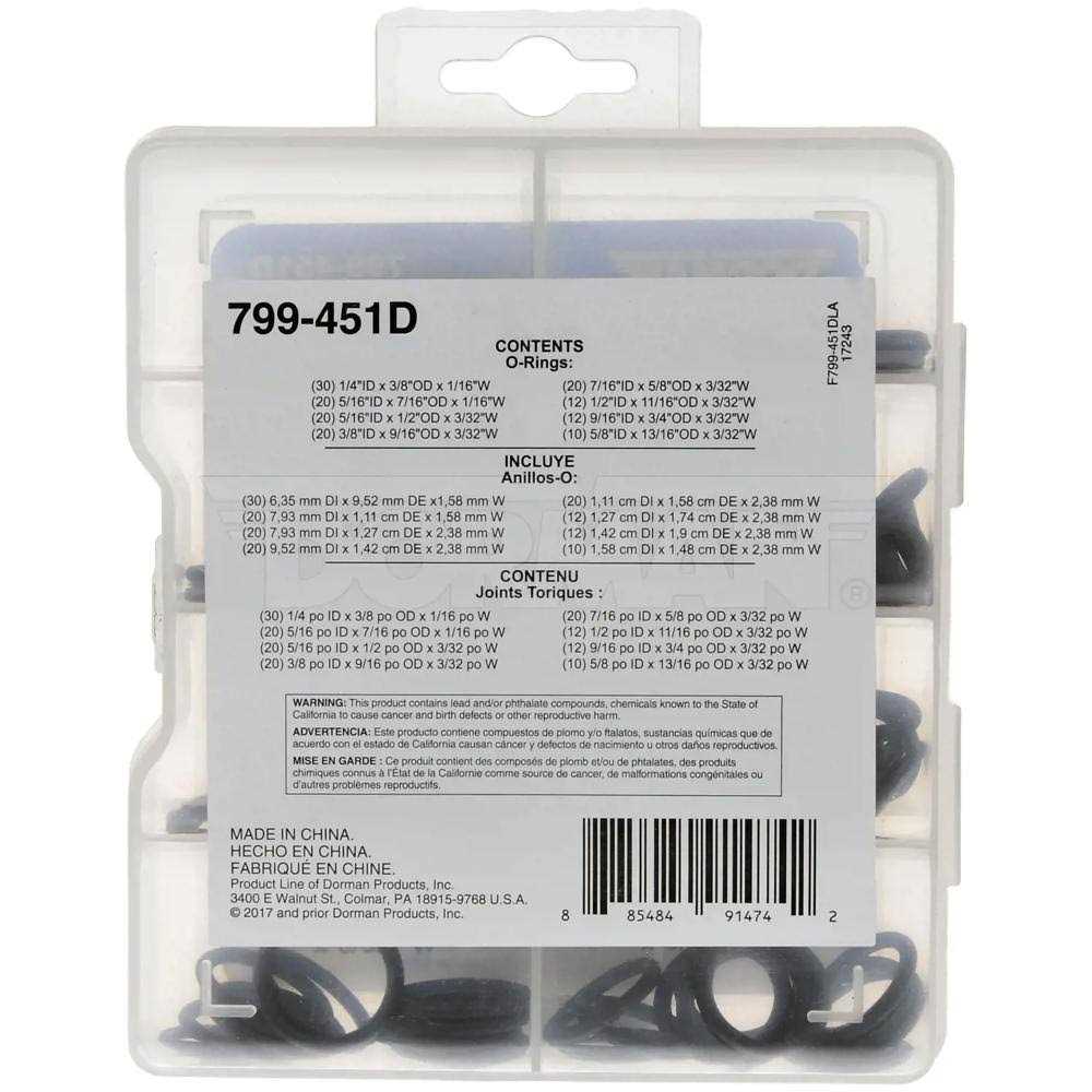 Dorman 799-451D Pro Pack Standard O-Rings - Cheap Fitting
