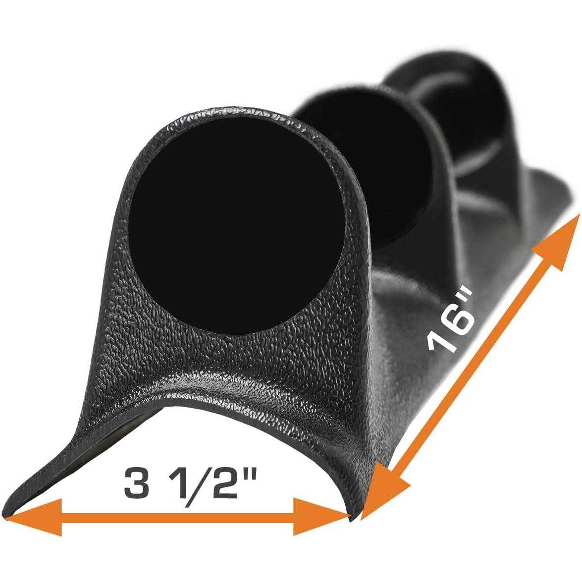 Glowshift Universal Black Triple Pillar Gauge Pod Fits Any Make/model - Cheap Fitting