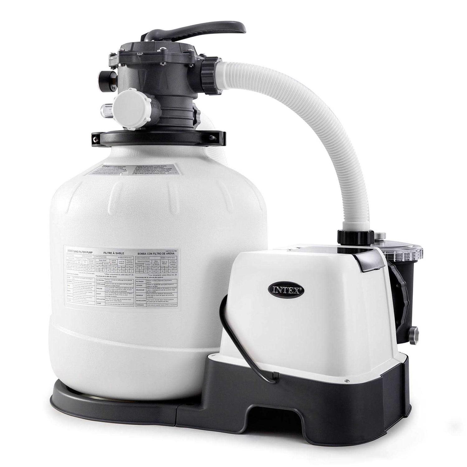 Intex 26679EG 2,150 GPH Krystal Clear Saltwater System and Sand Filter Pump - Cheap Fitting