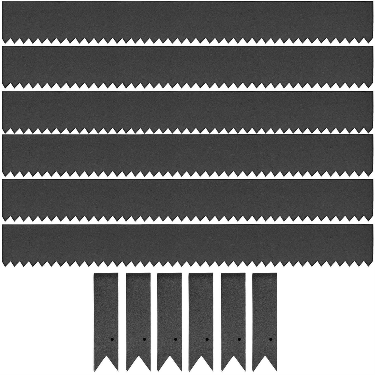 VEVOR 8*40 Garden Steel Landscape Edging 4pcs Metal Garden Border Edging Steel Lawn Edging - Cheap Fitting