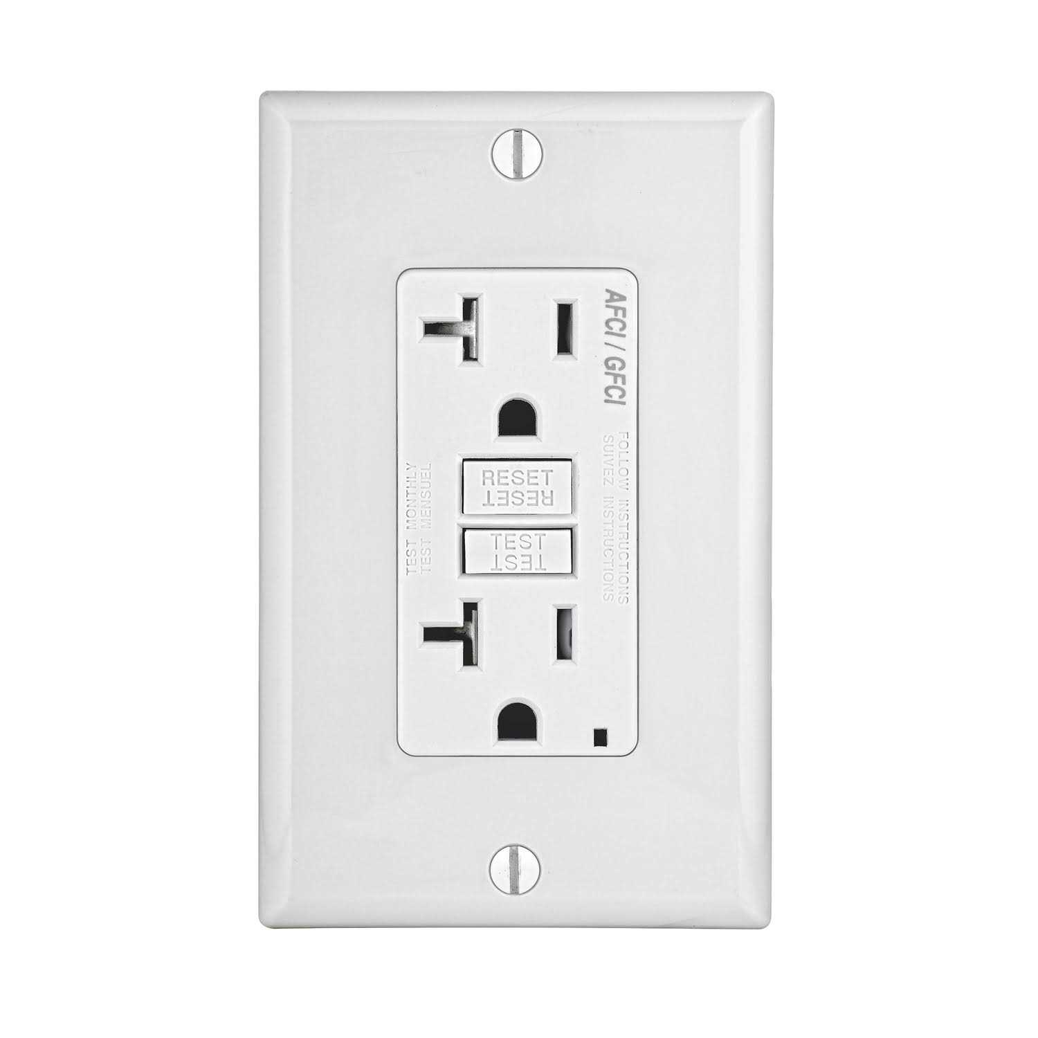 Leviton AGTR2-W SmartlockPro Dual Function AFCI/GFCI Receptacle - Cheap Fitting