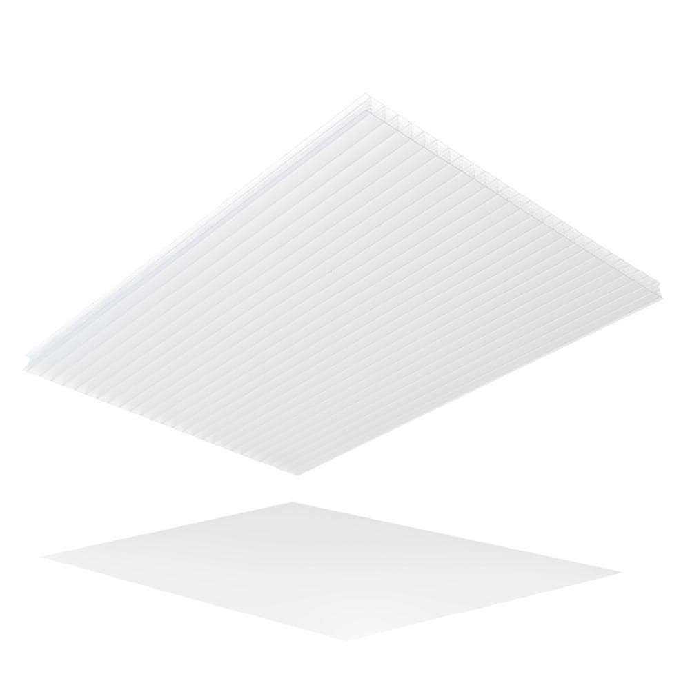 Lexan Thermoclear 48 in. x 96 in. x 1/4 in. Clear Multiwall Polycarbonate Sheet - Cheap Fitting