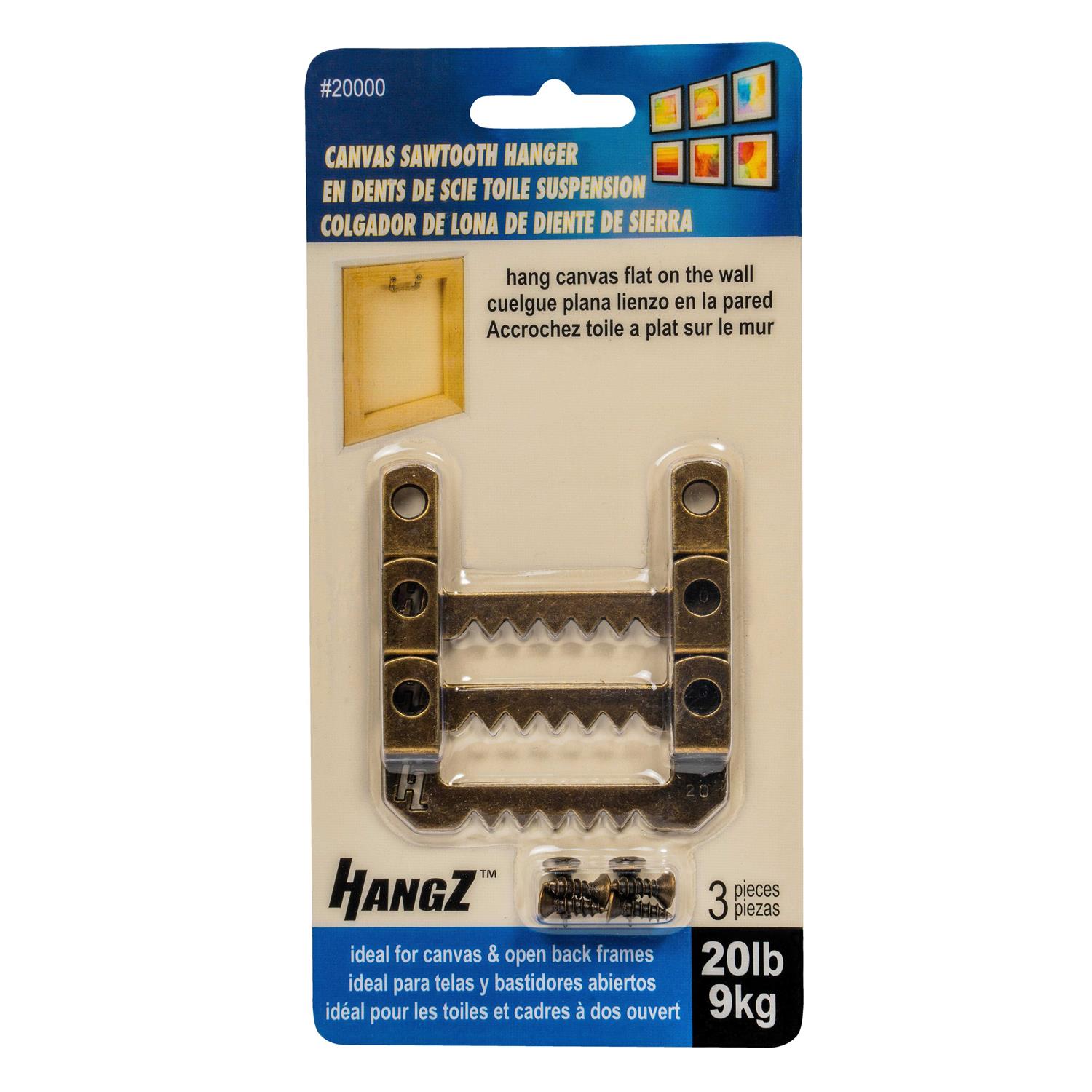 Hangz Canvas Flat Mount Sawtooth Hanger - Cheap Fitting