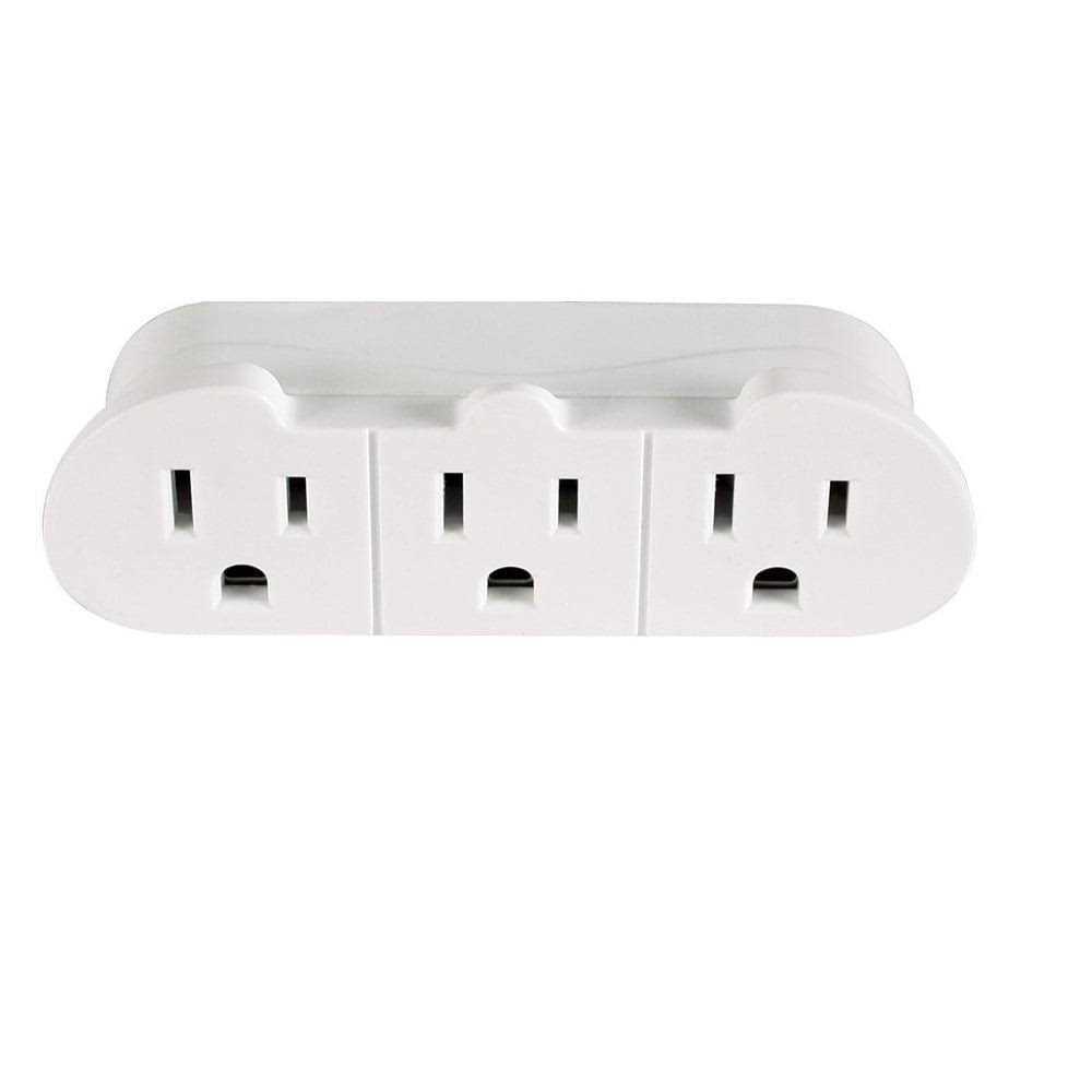 Hyper Tough 3-Outlet Grounded Plug-In Type Wall Tap - Cheap Fitting