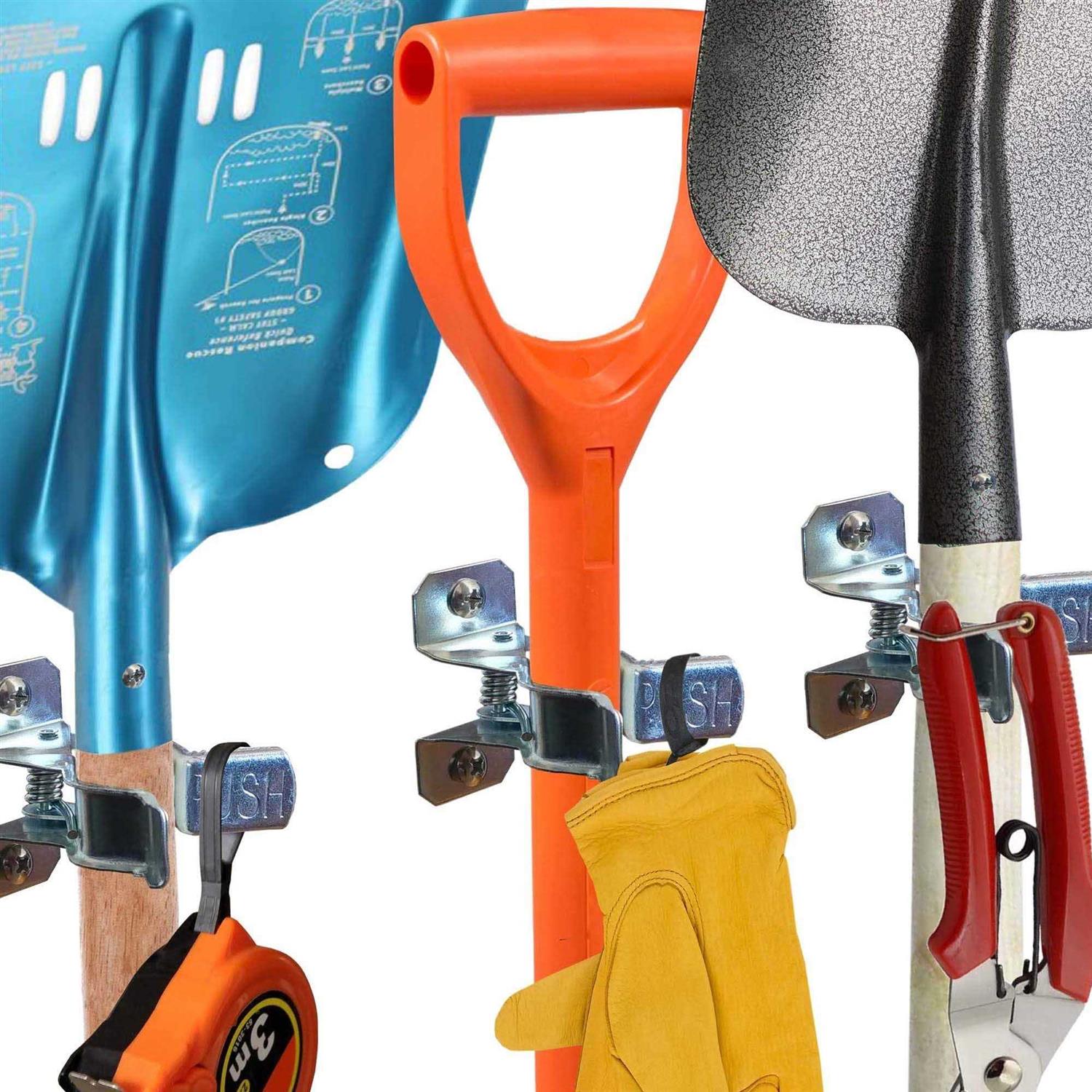 MANOKY Shovel Holder Wall Mount Outdoor 10 Pack Garden Yard Tool Organizer for Garage Shed Organizers and Storage Hooks Rake Rack Hanger Hardware - Cheap Fitting