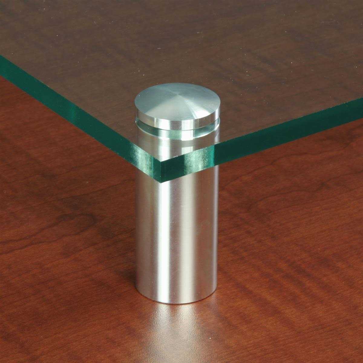 1-1/4 inch x Set Polished Silver Aluminum Standoff Screws - Cheap Fitting