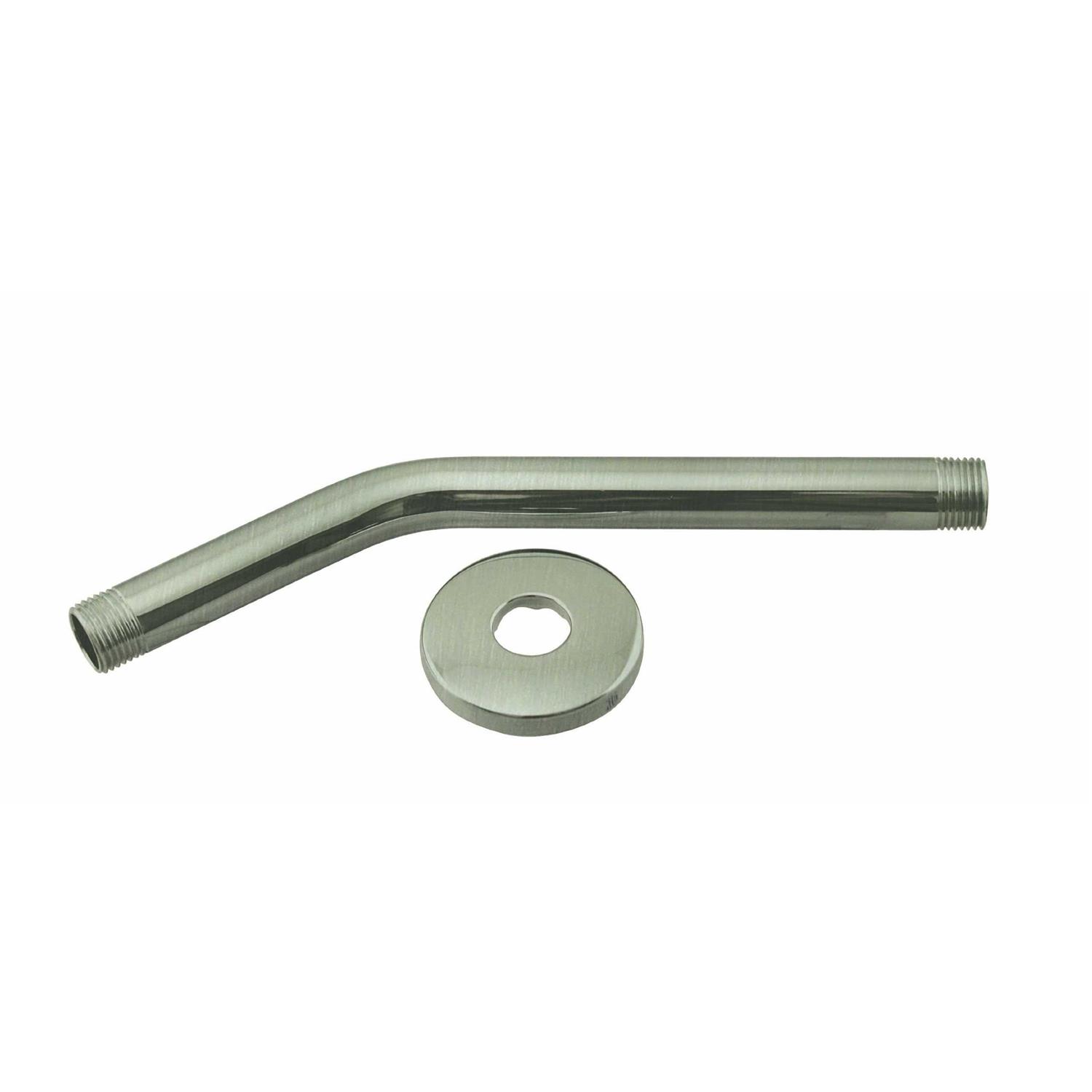 Westbrass D302-1-07 .5 in. x 10 in. Shower Arm with Sure Grip Flange - Cheap Fitting