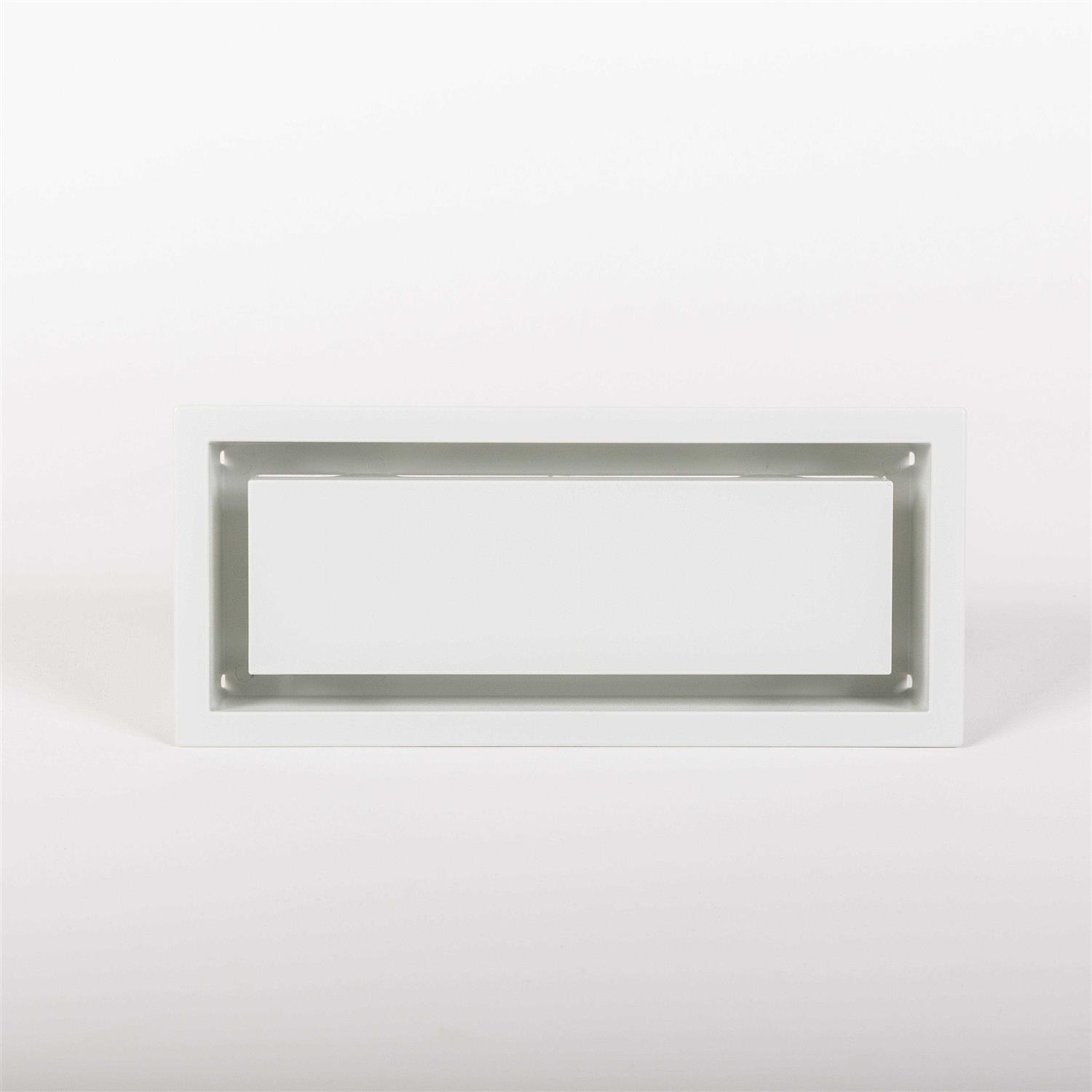 Aria Lite Framed Wall Vent 4 in.x10 in. White - Cheap Fitting