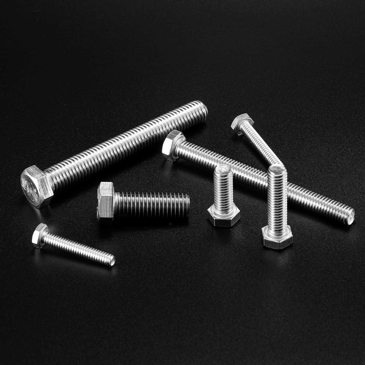 SG TZH Hex Head Screw Bolt 20Pcs 18-8 Stainless Steel - Cheap Fitting
