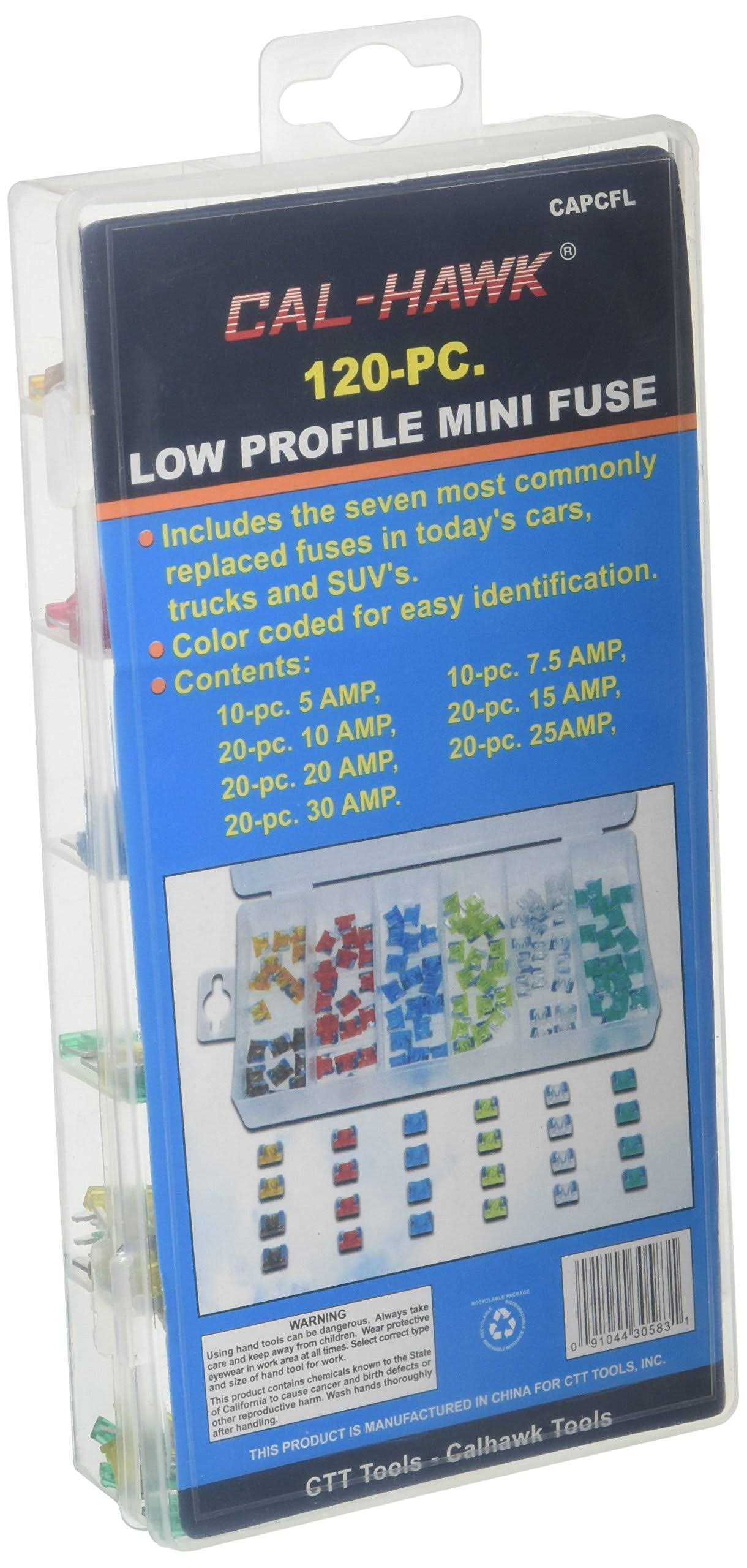 120-pc. Low Profile Mini Fuse - Cheap Fitting