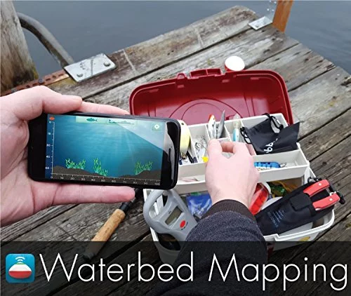 Reelsonar Portable Fish Finder Accurate Fish Depth Finder with Depth Range of 135 feet 10+ Hours Battery Life with iOS & Android App Wireless - Cheap Fitting