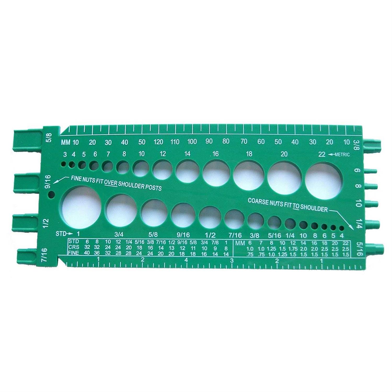 Stainlesstown Nut Bolt Thread Gauge	Stainlesstown Nut Bolt Thread Gauge - Cheap Fitting