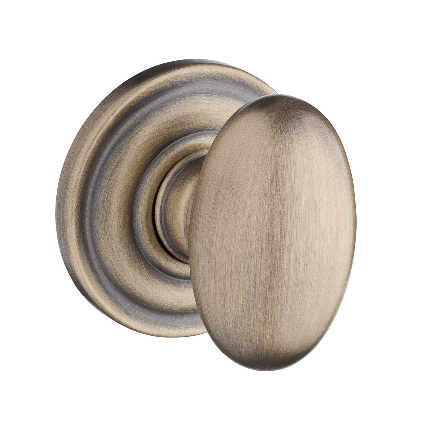 Baldwin Ellipse Privacy Door Knob with Traditional Round Rose PVELLTRR150 - Cheap Fitting