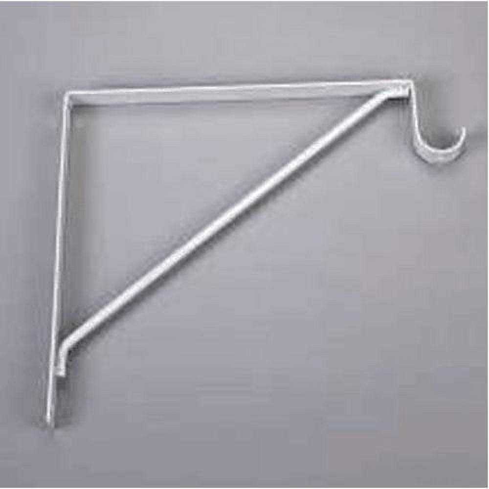 Knape & Vogt 11 Shelf & Rod Bracket Steel White - Cheap Fitting
