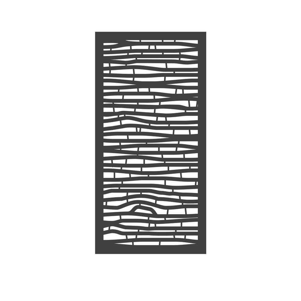 OUTDECO 5/16 in. x 24 in. x 48 in. Bungalow Modular Hardwood Composite Decorative Fence Panel - Cheap Fitting