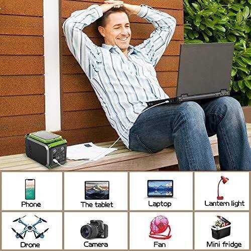 YUSHANG Portable Power Station 155Wh Camping Solar Power Bank with AC Outlet 42000mAh Generator Lithium Battery Power Supply 110V/150W - Cheap Fitting