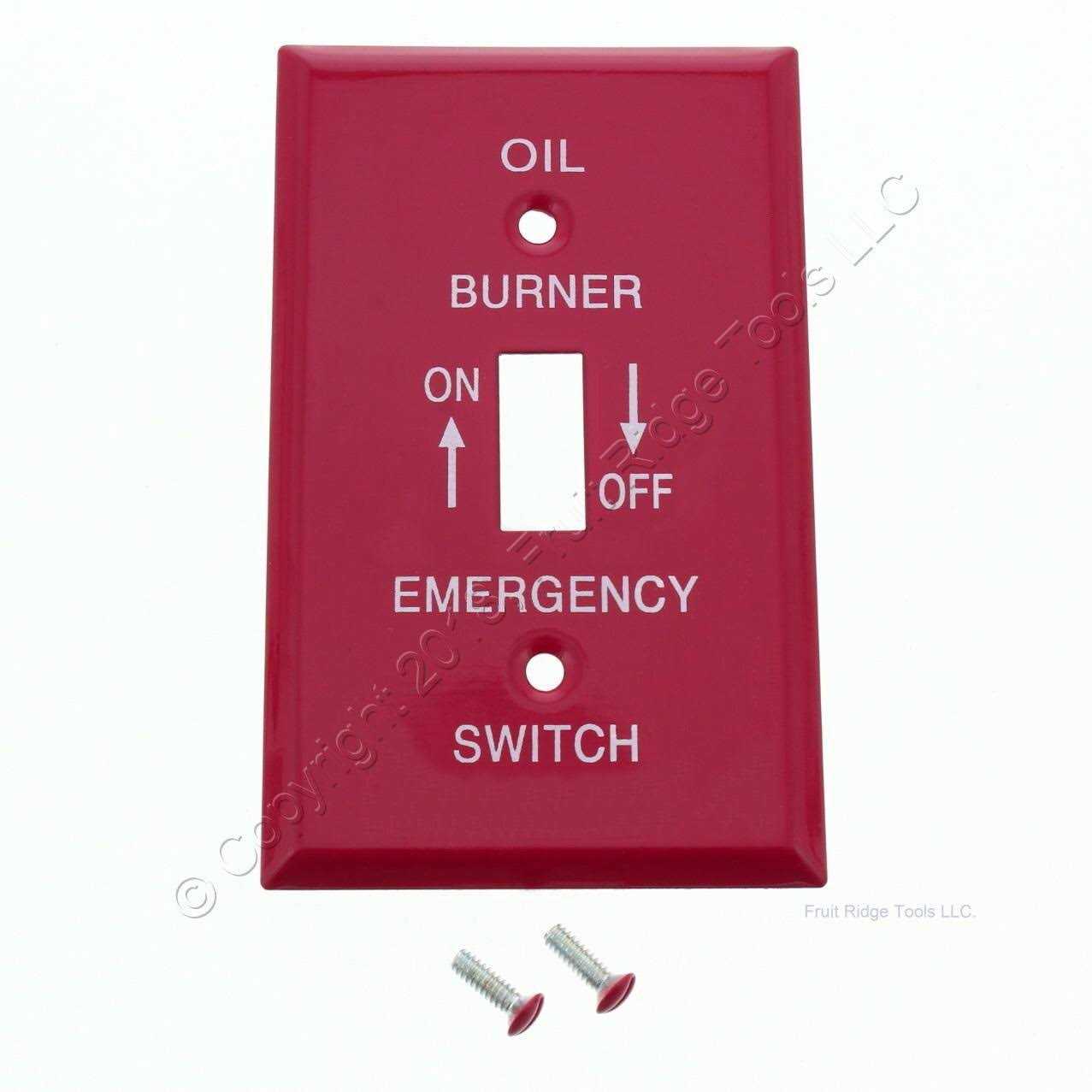 Amerelle C973t 1 Toggle Pro-Red Oil Burner Wall Plate - Cheap Fitting