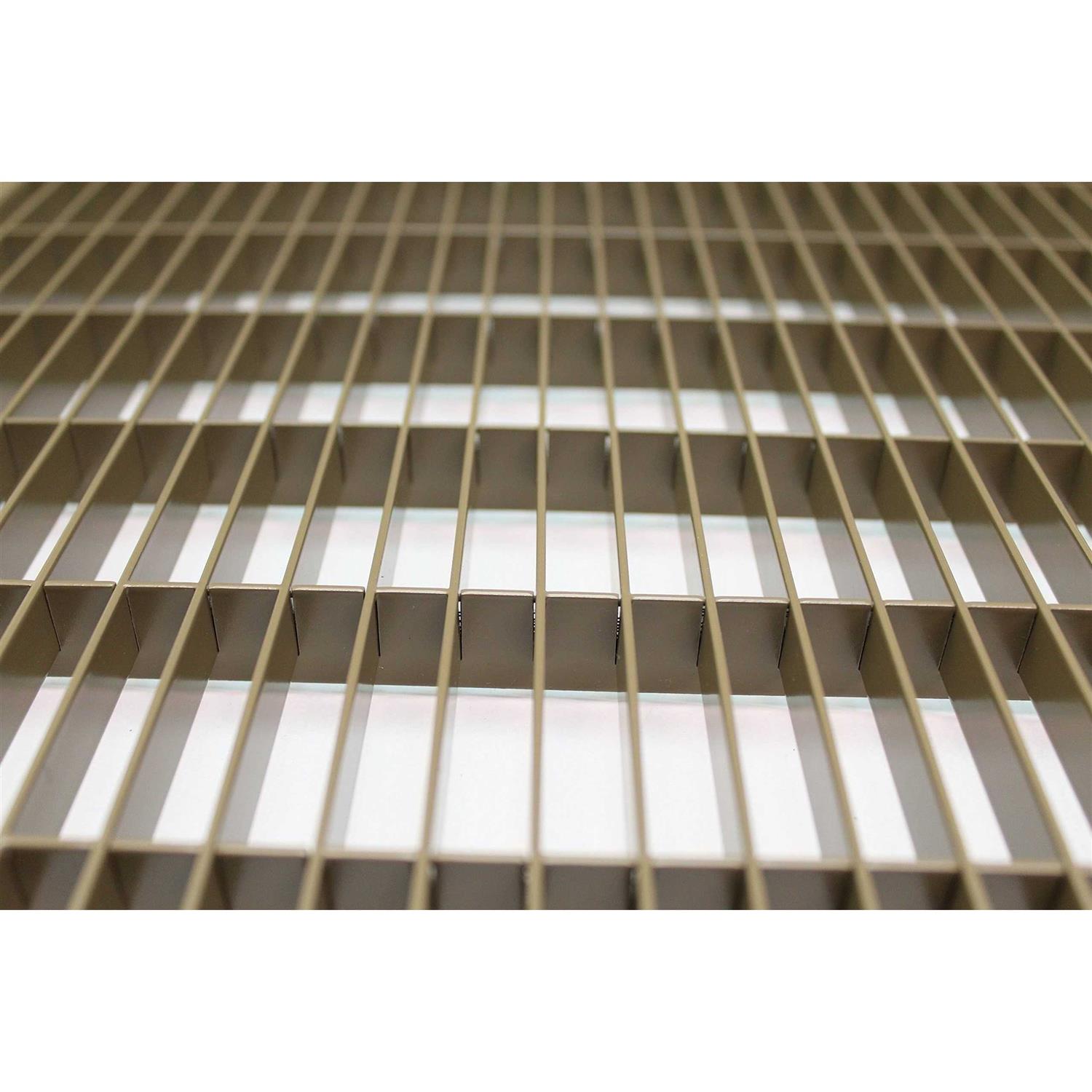 HVAC Premium Floor Grille Brown - Cheap Fitting