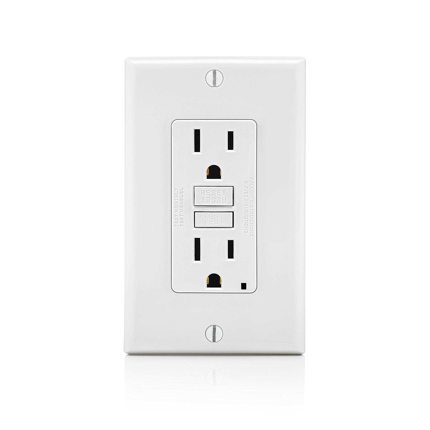 Leviton GFNT1-W Self-Test SmartlockPro Slim GFCI Receptacle - Cheap Fitting