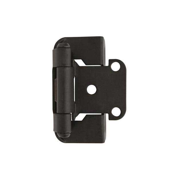 Amerock 1/2in Overlay Self-Closing Partial Wrap Hinge BPR7550FB - Cheap Fitting