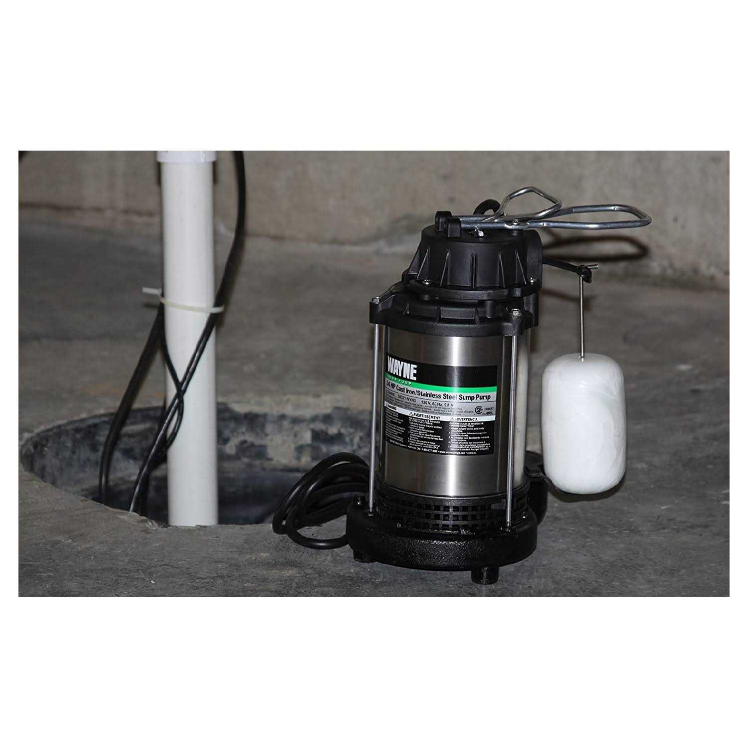 Wayne 3/4 HP Submersible Sump Pump - Cheap Fitting