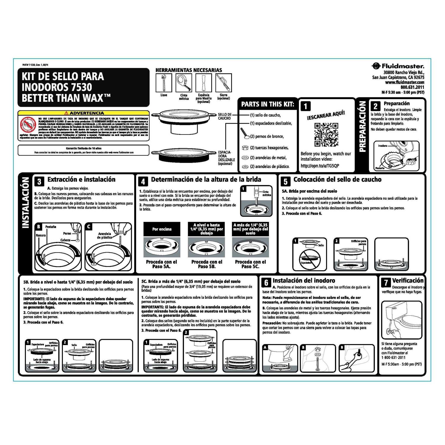 Fluidmaster Better Than Wax Toilet Seal - Cheap Fitting