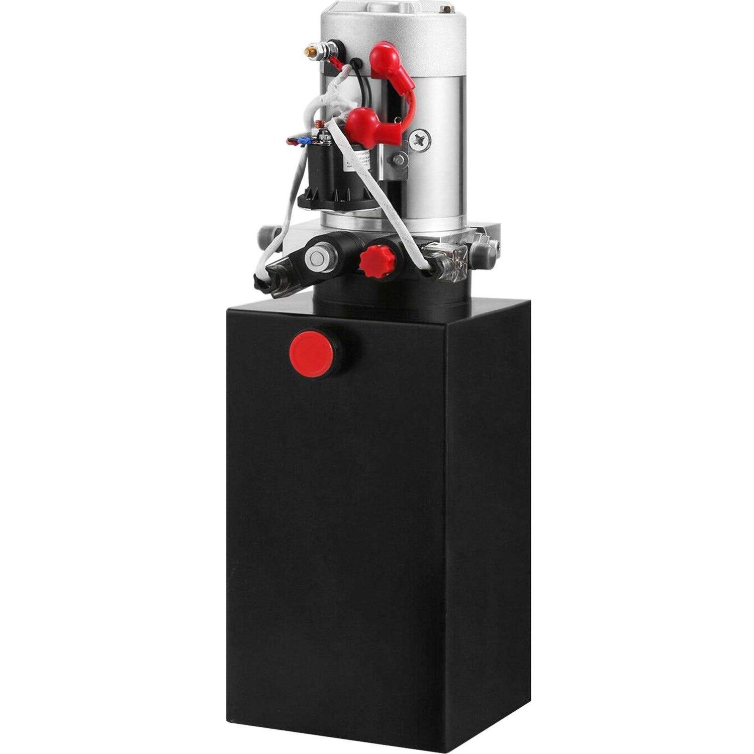 VEVOR Hydraulic Power Unit 8 Quart Hydraulic Pump Double Acting Hydraulic Power 12V Dc with Metal Oil Reservoir Hydraulic Pump Power Unit for Dump 8LCZYYBTXSZY00001V0 - Cheap Fitting