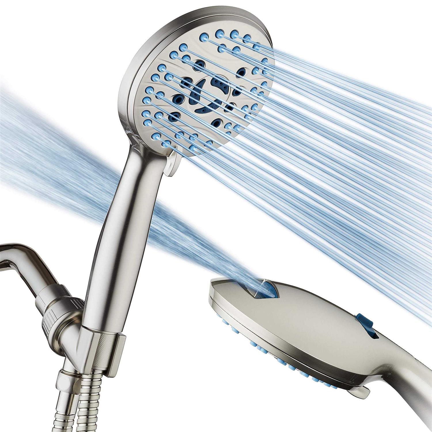 AquaCare High Pressure 8-mode Handheld Shower Head - Cheap Fitting