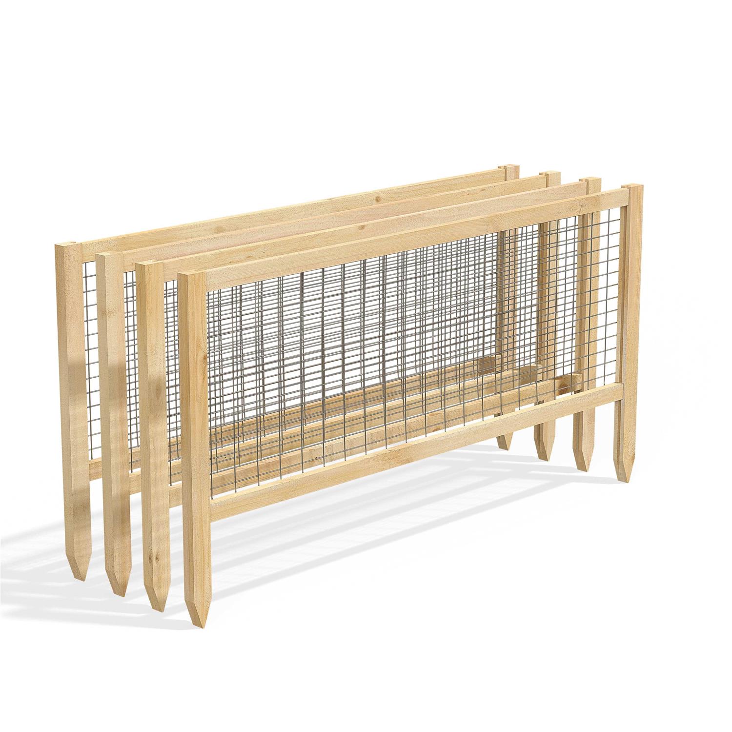 Greenes Fence CritterGuard 23.5 in. Cedar Garden Fence - Cheap Fitting