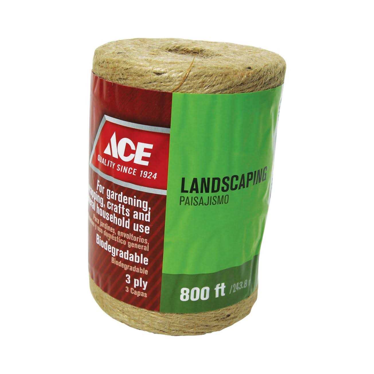 Ace 800 ft Natural Braided Jute Twine	Ace 800 ft Natural Braided Jute Twine - Cheap Fitting