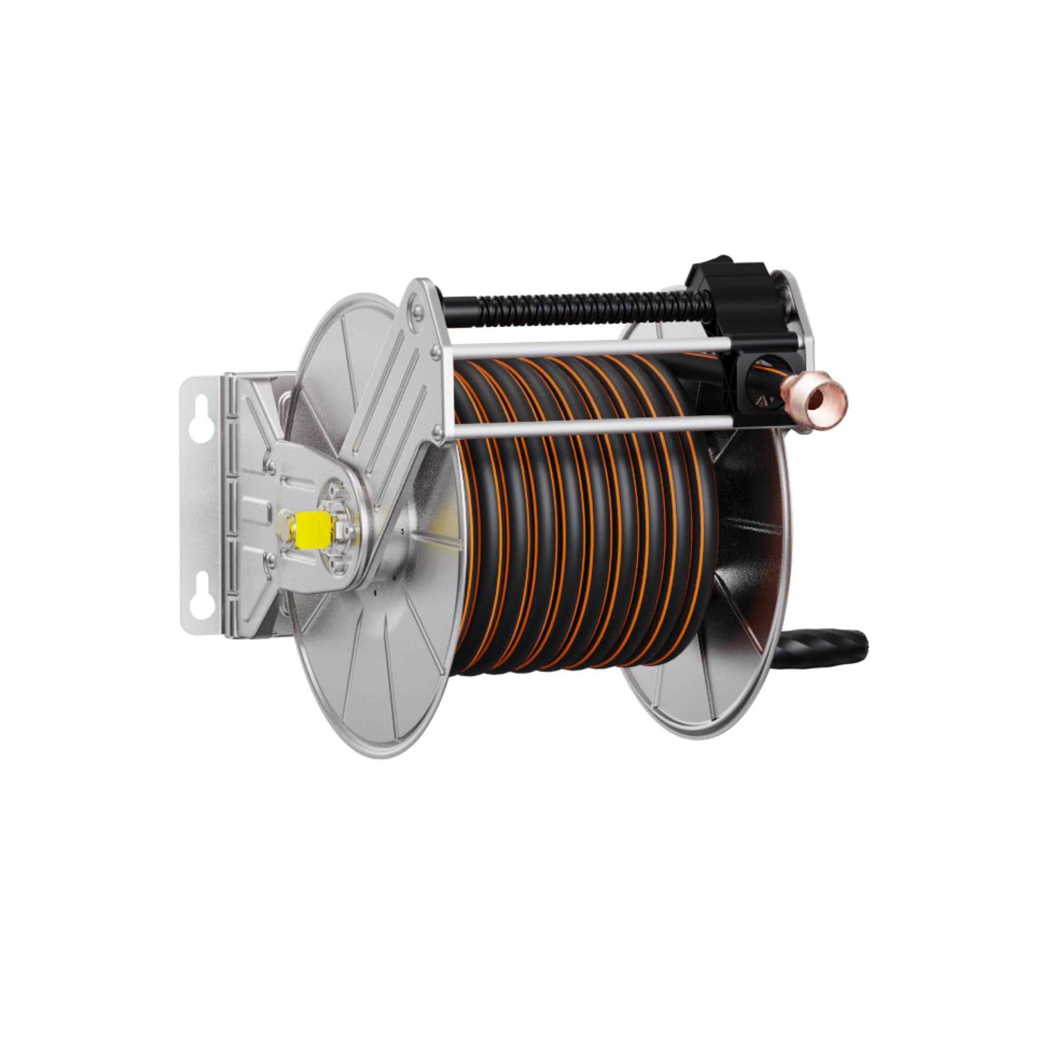 Giraffe Tools Wall Mounted Hose Reel-Stainless Steel SW8US - Cheap Fitting