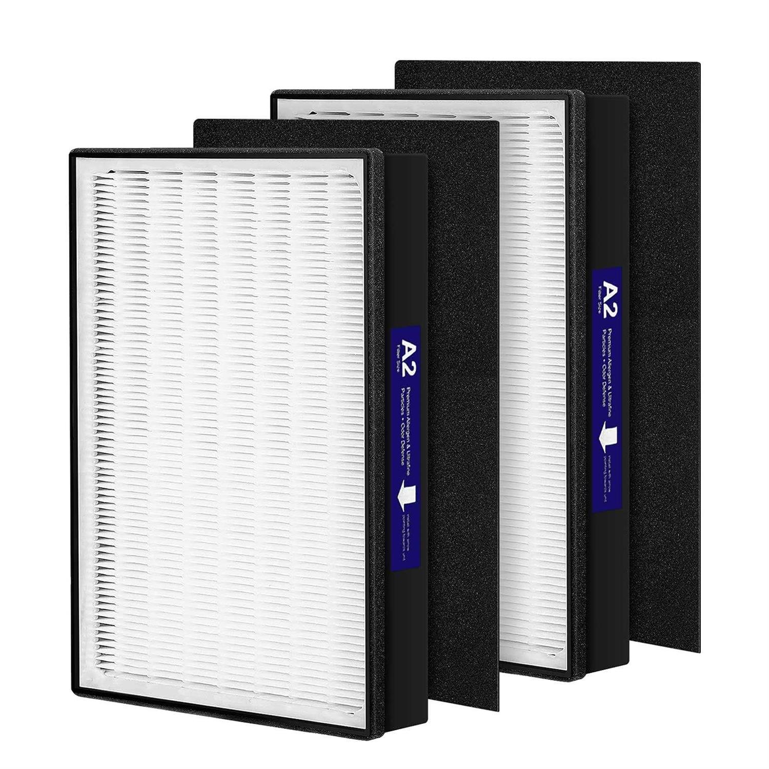 isinlive 2 Pack A2 H13 HEPA Replacement Filter Compatible with 3M Filtrete Room Air Purifier Models FAP-C02-A2 - Cheap Fitting