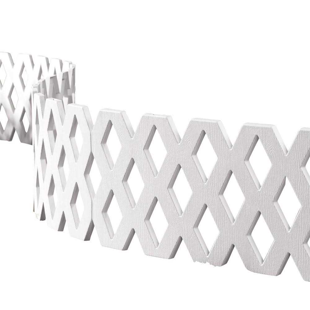 Collections Etc Lattice Fence Garden Border Set - Cheap Fitting