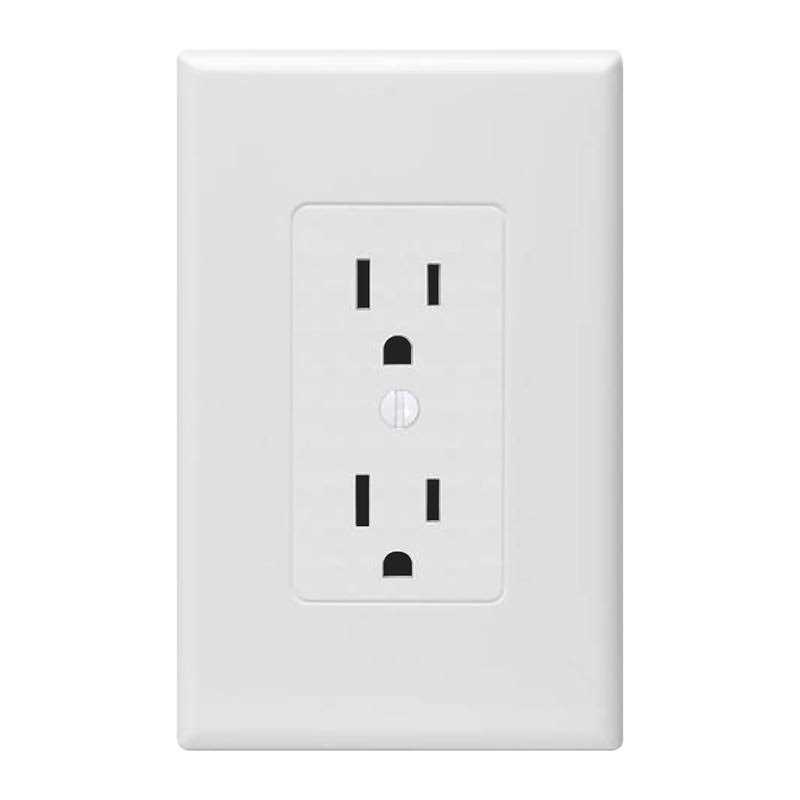 Taymac Revive 1-Gang White Decorator Midsize Wall Plate 2600W - Cheap Fitting