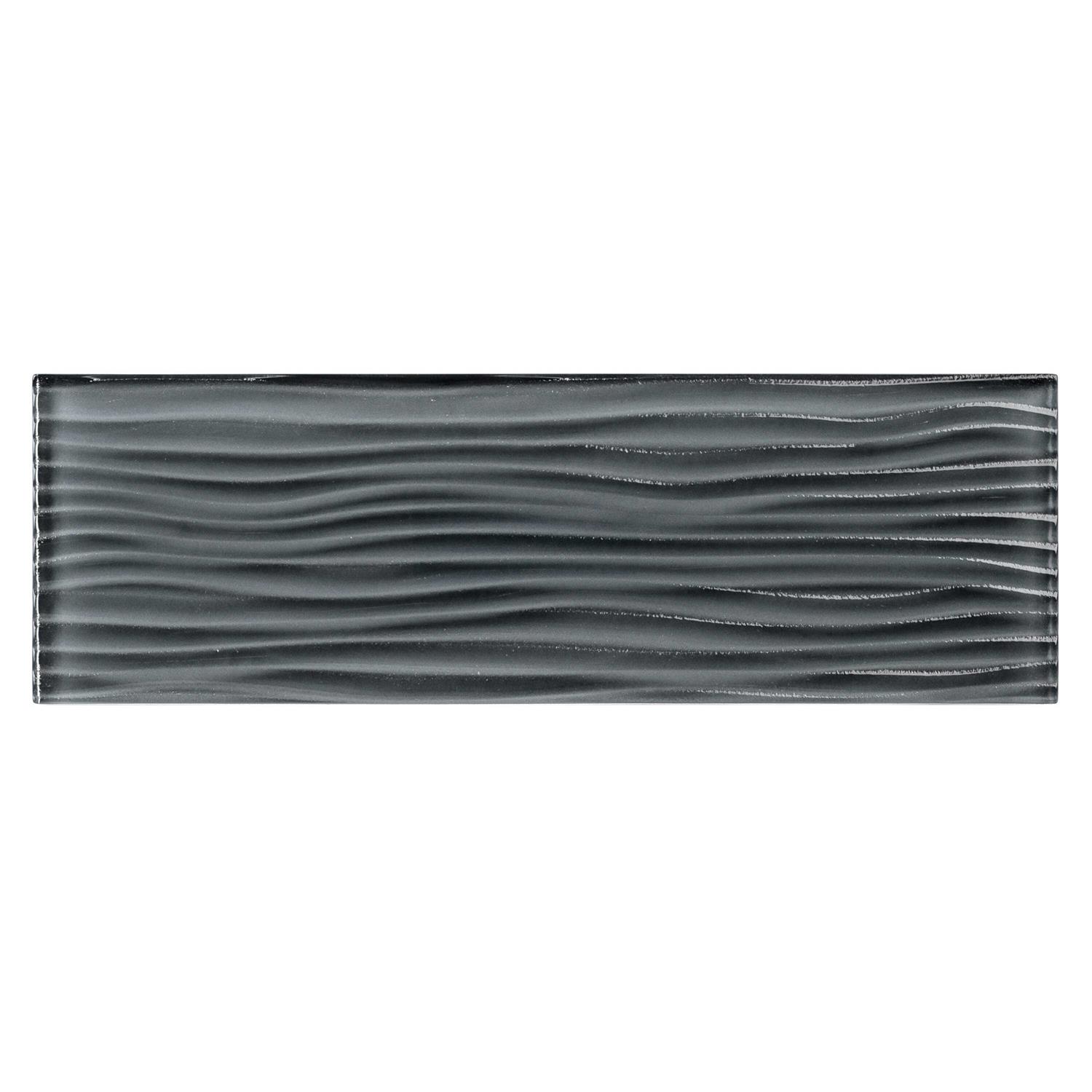 Teamson Kids Enchant Parade Glossy 4 in. x 12 in. Glass Textured Subway Wall Tile - Cheap Fitting