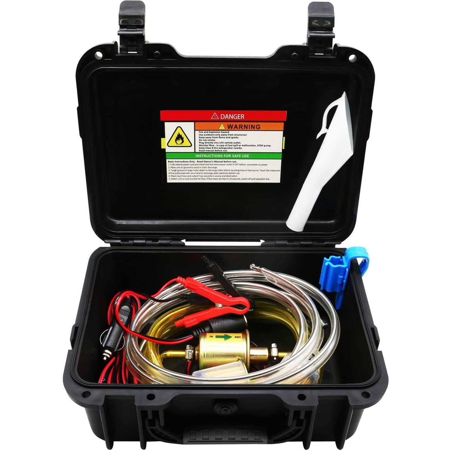 Fuel Transfer Pump 12V, Moves Up to 30 Gallons Of Gas or Diesel Per Hour - Cheap Fitting