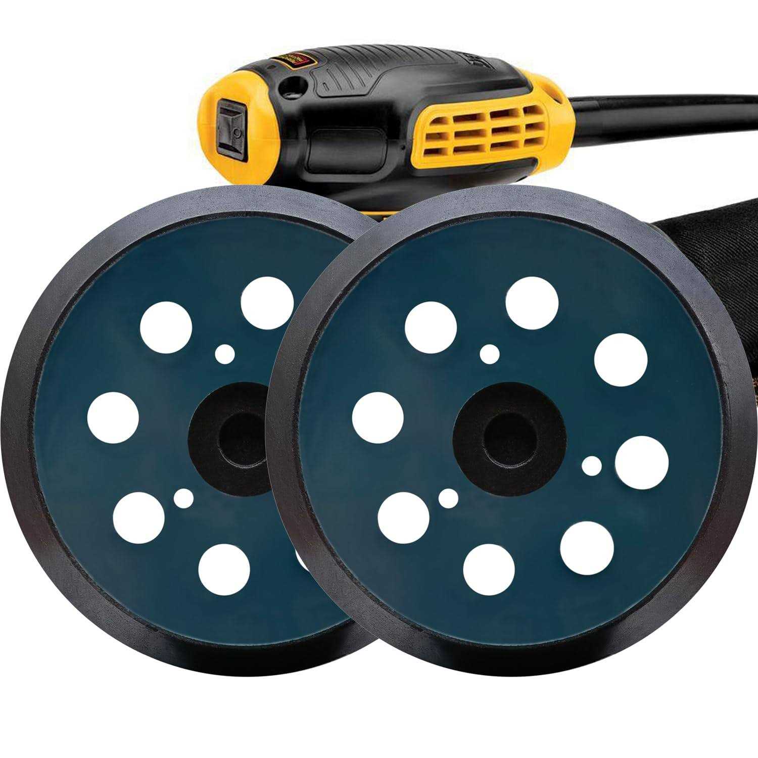 Tockrop 2 Pack Replacement Sander Pads for Dewalt Sander, 5 8-Hole Hook and Loop Sanding Pads for Dewalt DW420 DW421 DW422 DW423 DW426 D26451 Random - Cheap Fitting