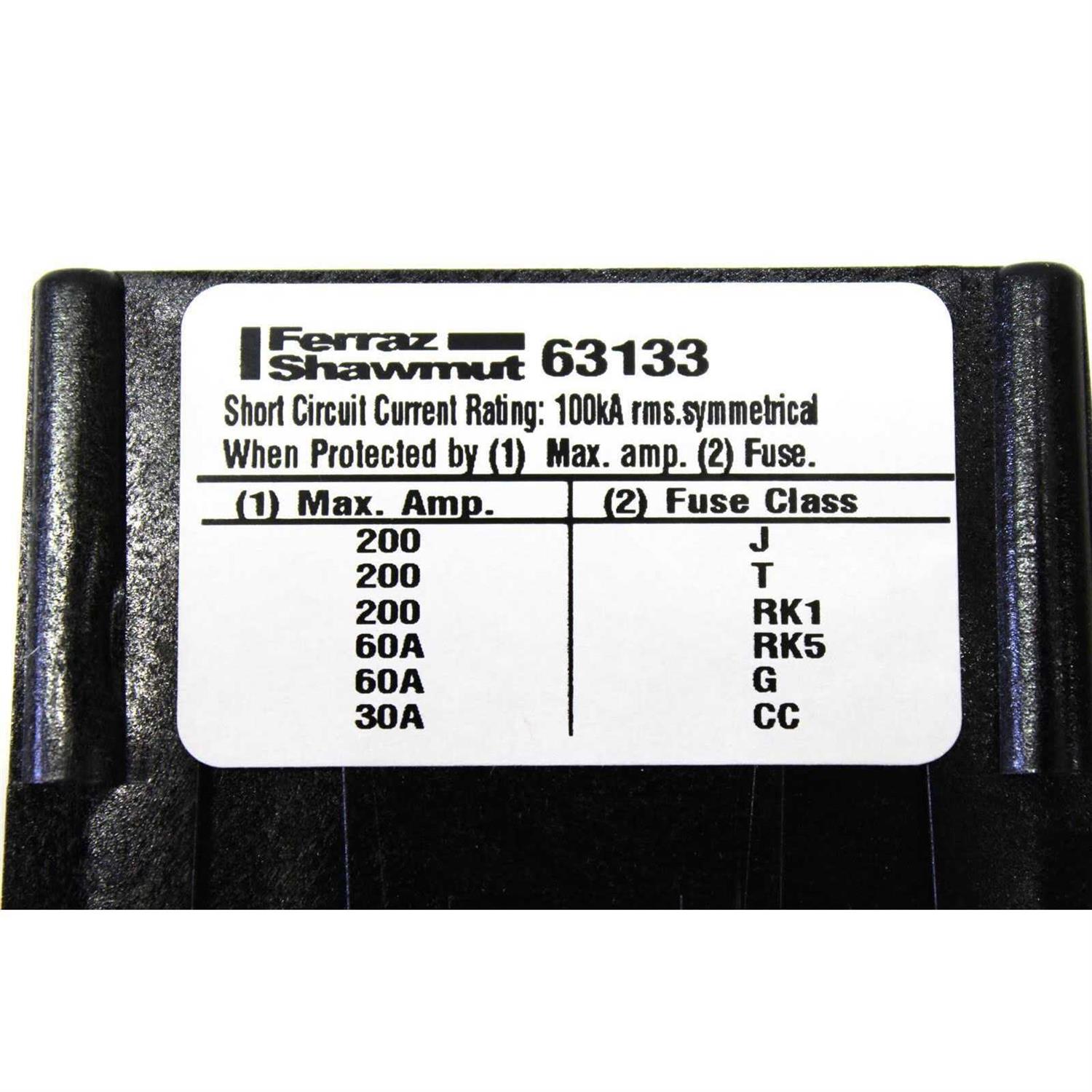 Mersen-Ferraz 63133 Alum 3P Power Distribution Block - Cheap Fitting