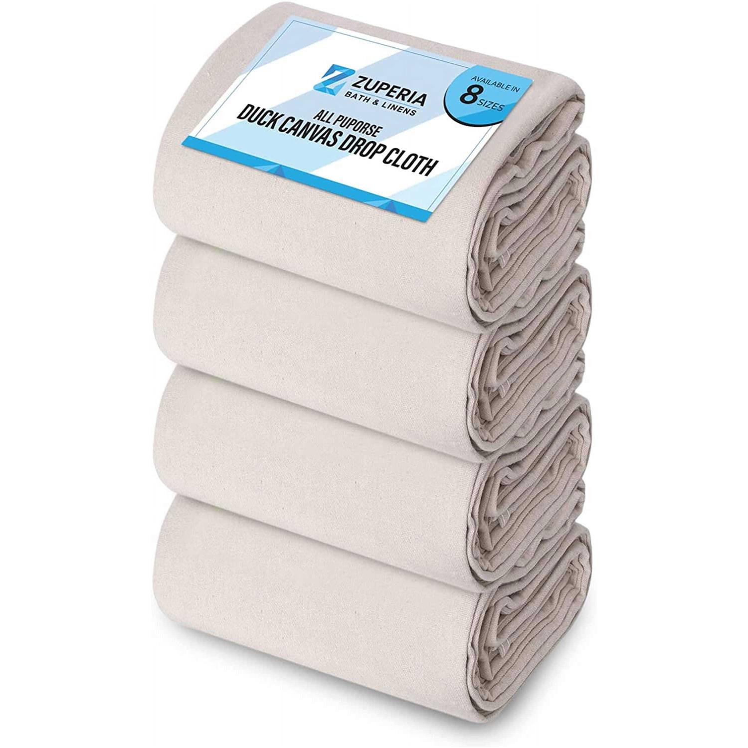 Zuperia Canvas Drop Cloth for Painting Pure Cotton Painters Drop Cloth for Painting - Cheap Fitting